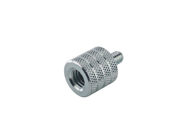 K&M Thread adapter 3/8" to 1/4" zinc plated 