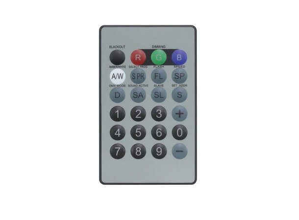 LEDJ IR Remote for Quad Fixtures (RGBW/RGBA/RGBUV) 