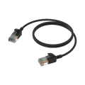 Procab CSD560, CAT6A, sort, 3m Slimline nettverkskabel, U/UTP