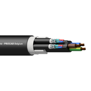 Procab PAC252 Hybrid 2xSignal+Power 100m Double signal balanced & power 3x2,5mm