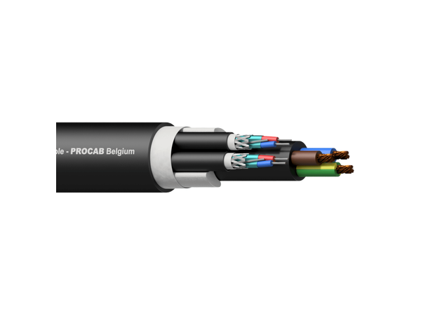 Procab PAC252 Hybrid 2xSignal+Power 100m Double signal balanced & power 3x2,5mm 