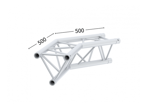 Sixty82 M29T-C205 2-way 135dgr apex down 2 veis trekant 135gr hjørne Farge: Alu 