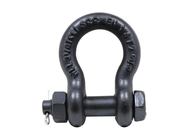 Sjakkel Med Mutterbolt - 3000KG Sort 