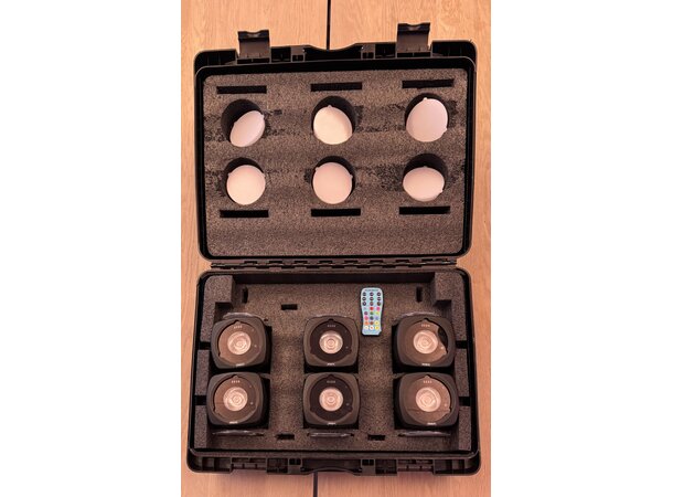 SnowBATPACK Pro Quad 1 6 x SnowBAT1 +  koffert + fjernkontroll 