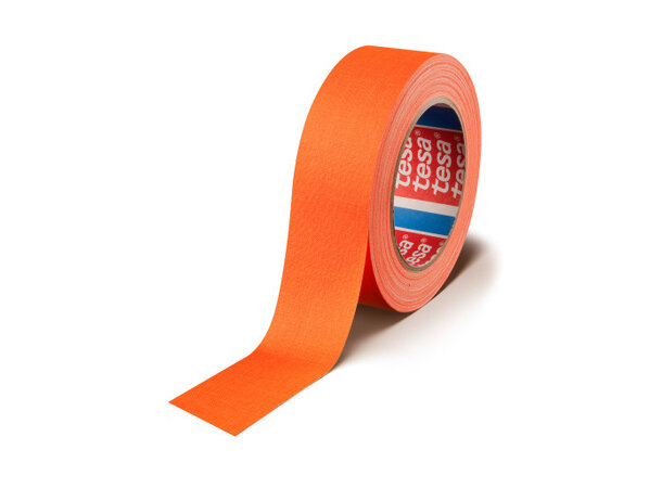 Tesa 4671 Orange - 50mm Highlight Acrylbelagt tekstiltape 