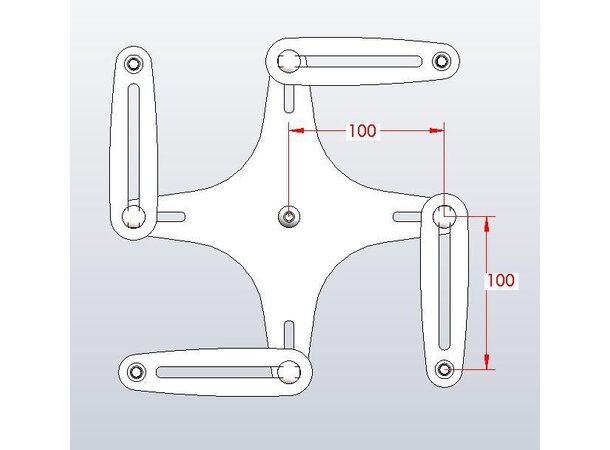 Unicol heavy duty projektor veggfeste Inkl. GKU4 universalfeste, 30kg 