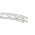 Sixty82 TPM29S Firkant, kurvet hjørne 200cm, 90°, aluminium 