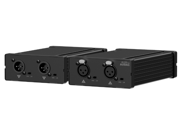 Audac ALI20 MKII skilletrafo 2x XLR Line Isolatstereo bal.1:1 600 ohm 