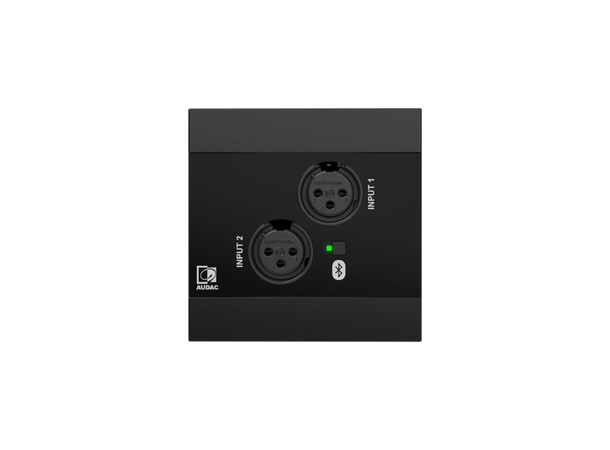 Audac NWP220/B Sort Dante™/AES67, 2 x XLR + BT (4 CH), sort 