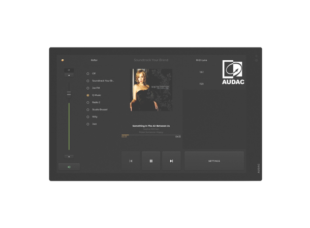 Audac RIVEA-L 10" AUDAC Touch berøringsskjerm,2 farger 