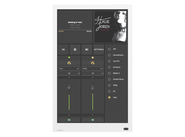 Audac RIVEA-L 10" AUDAC Touch berøringsskjerm,2 farger 