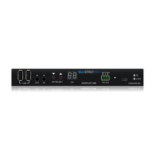 Blustream IP200 Multicast UHD Receiver 1GB 4K HDR 4:4:4 HDCP2.2 IR, USB/KVM PoE