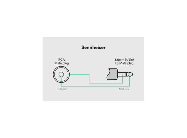 CatchBox kabel til Sennheiser Overgangskabel til Sennheiser 3.5mm 