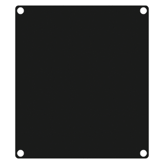 Caymon Casy 2 space closed blind plate Sort Aluminium