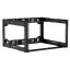Caymon open frame 19" Rack, for vegg 6 unit Justerbar dybde 300 - 450mm