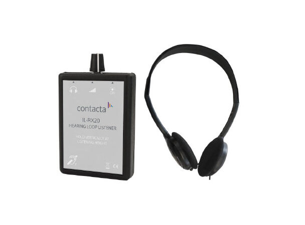 Contacta IL-RX20 Teleslyngelytter For test av teleslynge. inkl. headset 