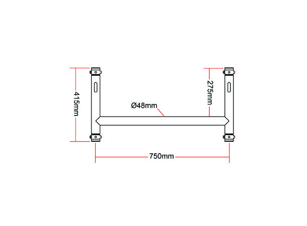 Doughty H Frame Assembly (small) Black H ramme - sort str: small 