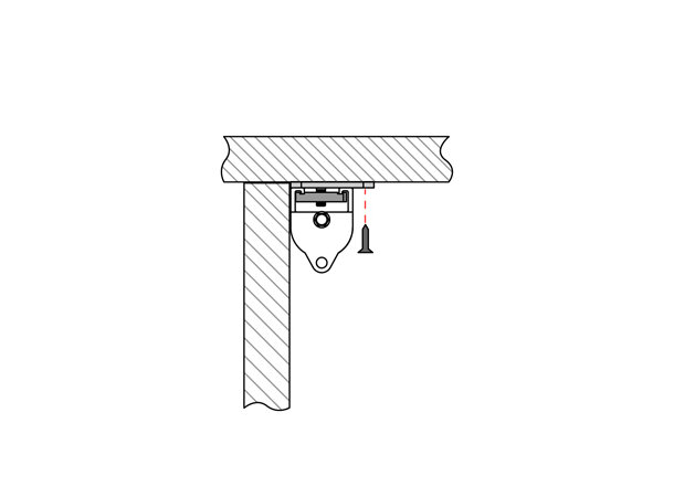 Doughty Takfeste for Teppeskinne Sort 