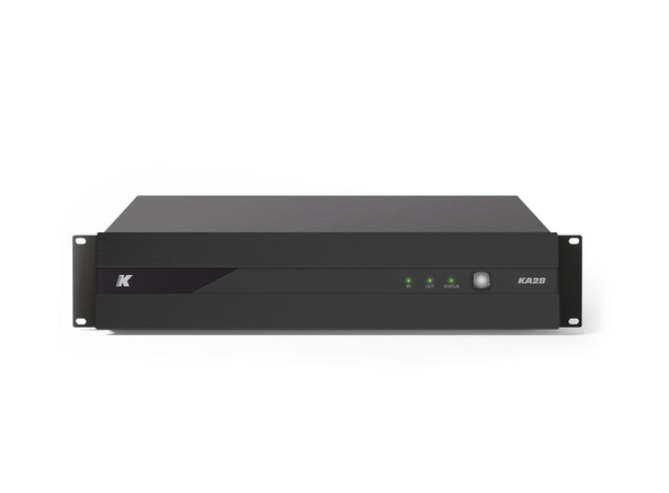 K-Array Kommander KA28 8x 600W (2 Ohm) Forsterker med DSP, Dante™ Ready 