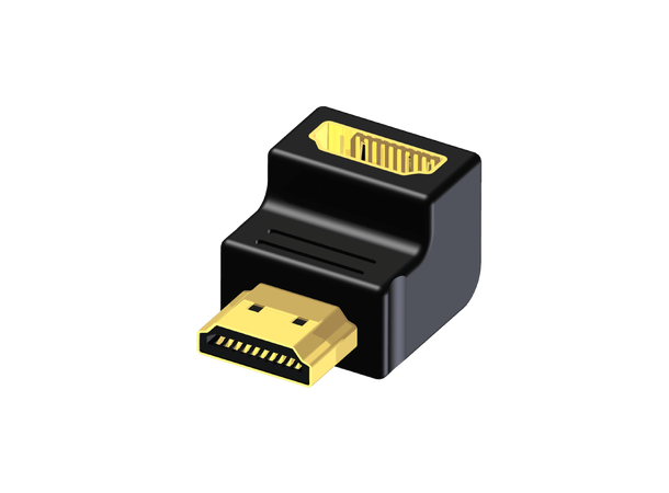 Procab BSP460 vinklet M/F HDMI kontakt V90 graders vinklet HDMI kontakt Hun/han 