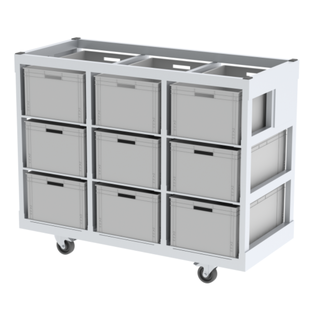 Sixty82 Dolly crate 3x3, 2 farger Dolly crate 136,5x60x110 inc 9 crates