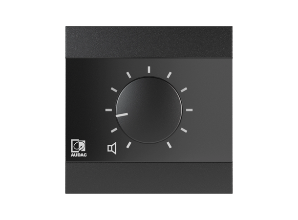 Audac WP200 analog volumkontroll Sort og hvit. 
