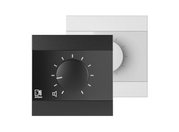 Audac WP200 analog volumkontroll Sort og hvit. 