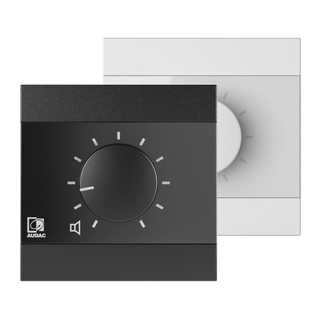 Audac WP200 analog volumkontroll Sort og hvit.