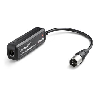 Audinate Dante AVIO 1ch output 1x XLR han 1 kanals adapter