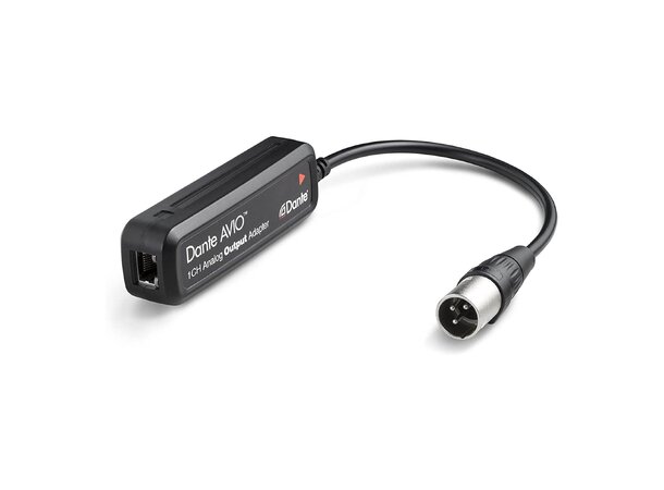 Audinate Dante AVIO 1ch output 1x XLR han 1 kanals adapter