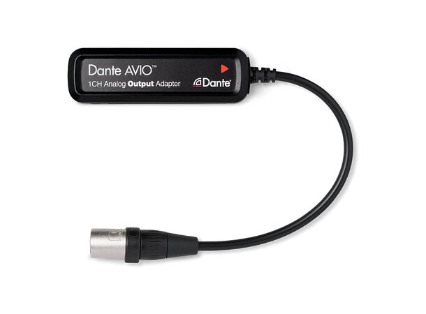 Audinate Dante AVIO 1ch output 1x XLR han 1 kanals adapter