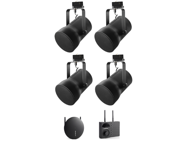 Audiopro 50kvm pakke HVIT 1x Vol-1 + 4x SP-3 + 1x TX-1 