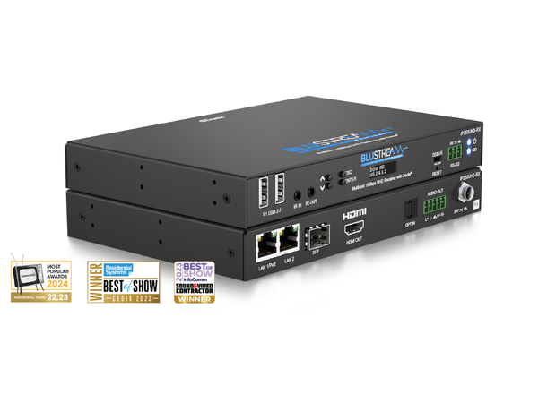 Blustream IP350UHD-RX m/Dante 4K 60Hz 4:4:4 Video over IP Receiver 