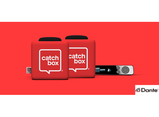 CatchBox Plus Pro Standard farge 2x cube Dante + Trådløs ladeplater 