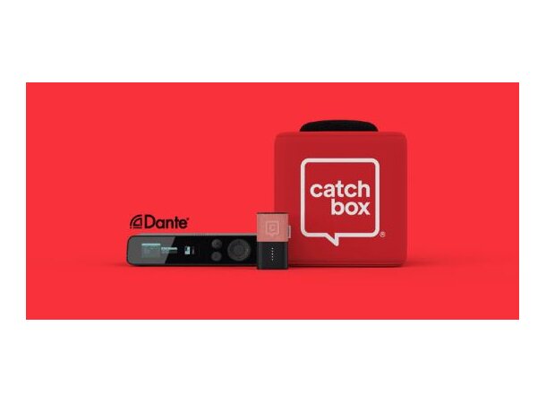 Catchbox Plus PRO Custom 1xCube 1xClip Dante. Valgfri farge & logo. Ladere 