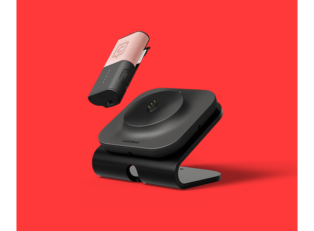 Catchbox Plus STD 1x Cube & 1x Clip Standard farge -  Trådløs ladeplate 