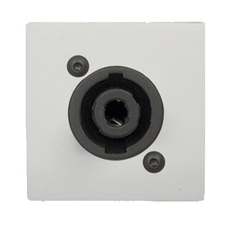 Caymon CP45SPES, Speakon Panel, Hvit Tilkoblingspanel for Speakon 45*45mm