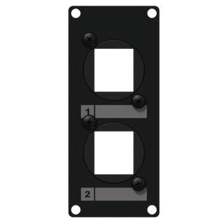 Caymon Casy 1 space cover plate Keystone 2x Keystoneadapter