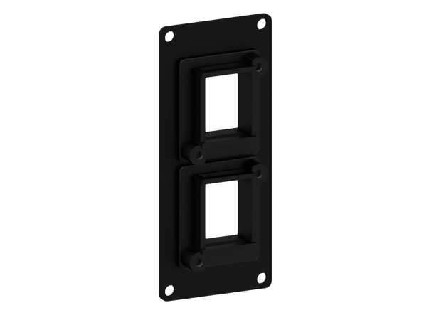 Caymon Casy 1 space cover plate Keystone 2x Keystoneadapter 