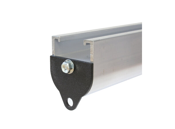 Doughty Endestopp for Teppeskinne Sort Endeplate 