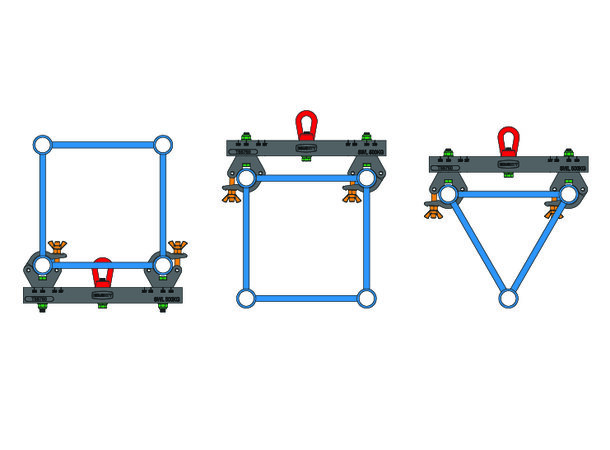 Doughty Solid Hanging Truss Adaptor250kg SWL: 250KG Alu 