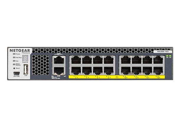 NETGEAR AV Line M4300-16X POE+ 16x Multi-Gig, PoE+ 299W Managed Switch 