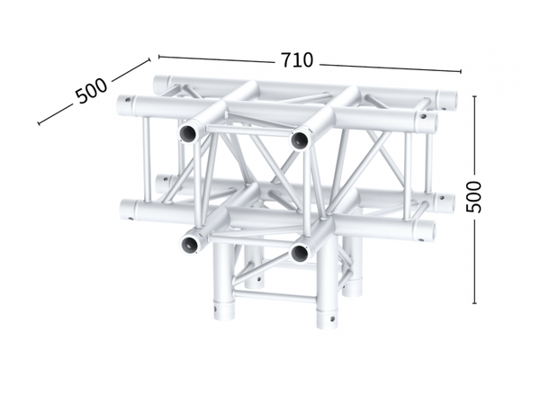 Sixty82 MS29S-C2420 4 veis kryss T joint Firkant 29x29cm med legg 