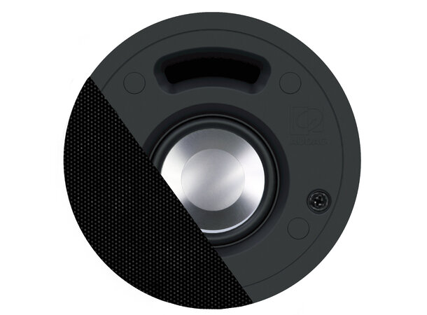 Audac GLC02/B Grill for Celo2, Black. Med logo 