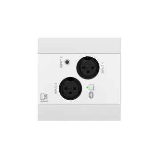 Audac NWP320/W B-VARE Dante™/AES67, 2 x XLR + 3.5 mm jack + BT