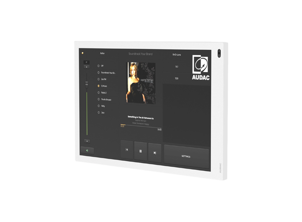 Audac RIVEA-L (hvit) 10" AUDAC Touch berøringsskjerm, hvit 