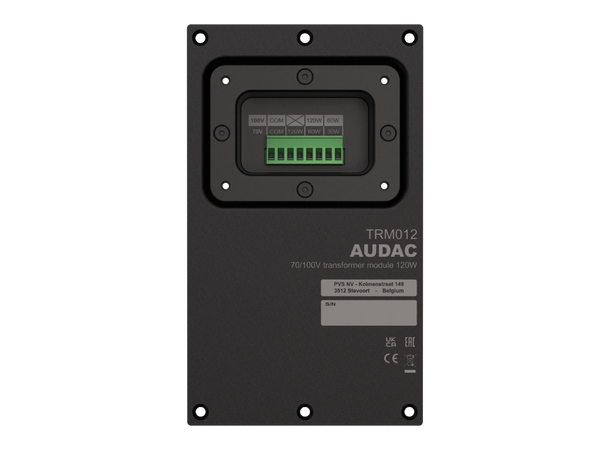 Audac TRM012 70/100V transformermodul For VEXO108/VEXO208 