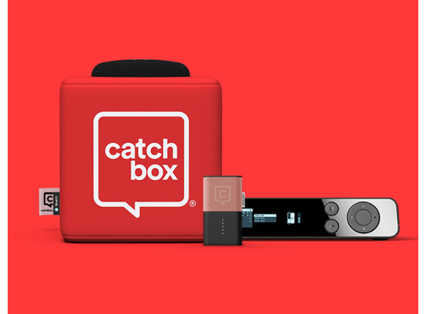 CatchBox PLUS Custom med presenter mic Custom colour, logo og presenter mic 