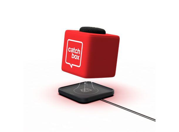 CatchBox Plus Custom 1x Cube og 1x Clip Valgfri farge og logo. Trådløs ladeplate 