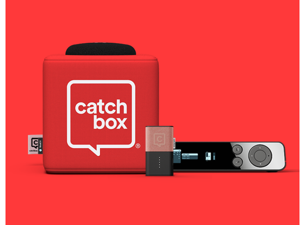 CatchBox Plus Custom 1x Cube og 1x Clip Valgfri farge og logo. Trådløs ladeplate 